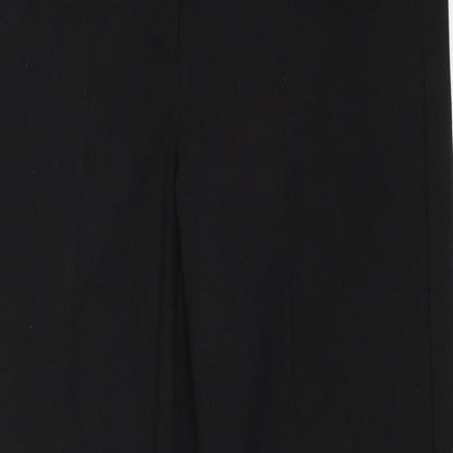 Womens UK Size 10 Preworn Regular Fit  Black Trousers