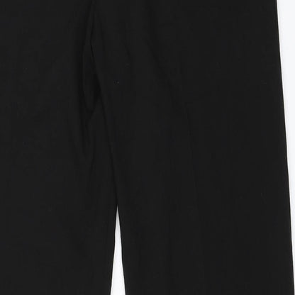 Womens UK Size 10 Preworn Regular Fit  Black Trousers