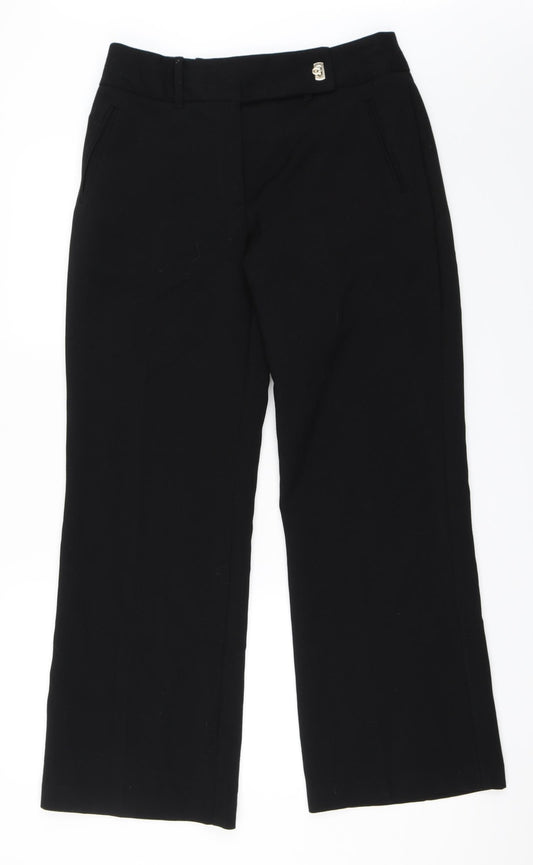 Per Una Womens Black   Trousers  Size 12 L31 in
