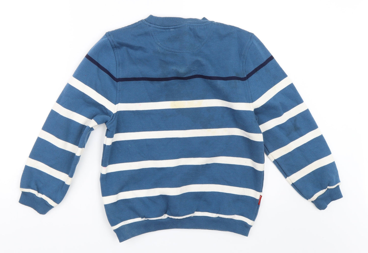 Lotto Boys Blue Striped  Pullover Sweatshirt Size S