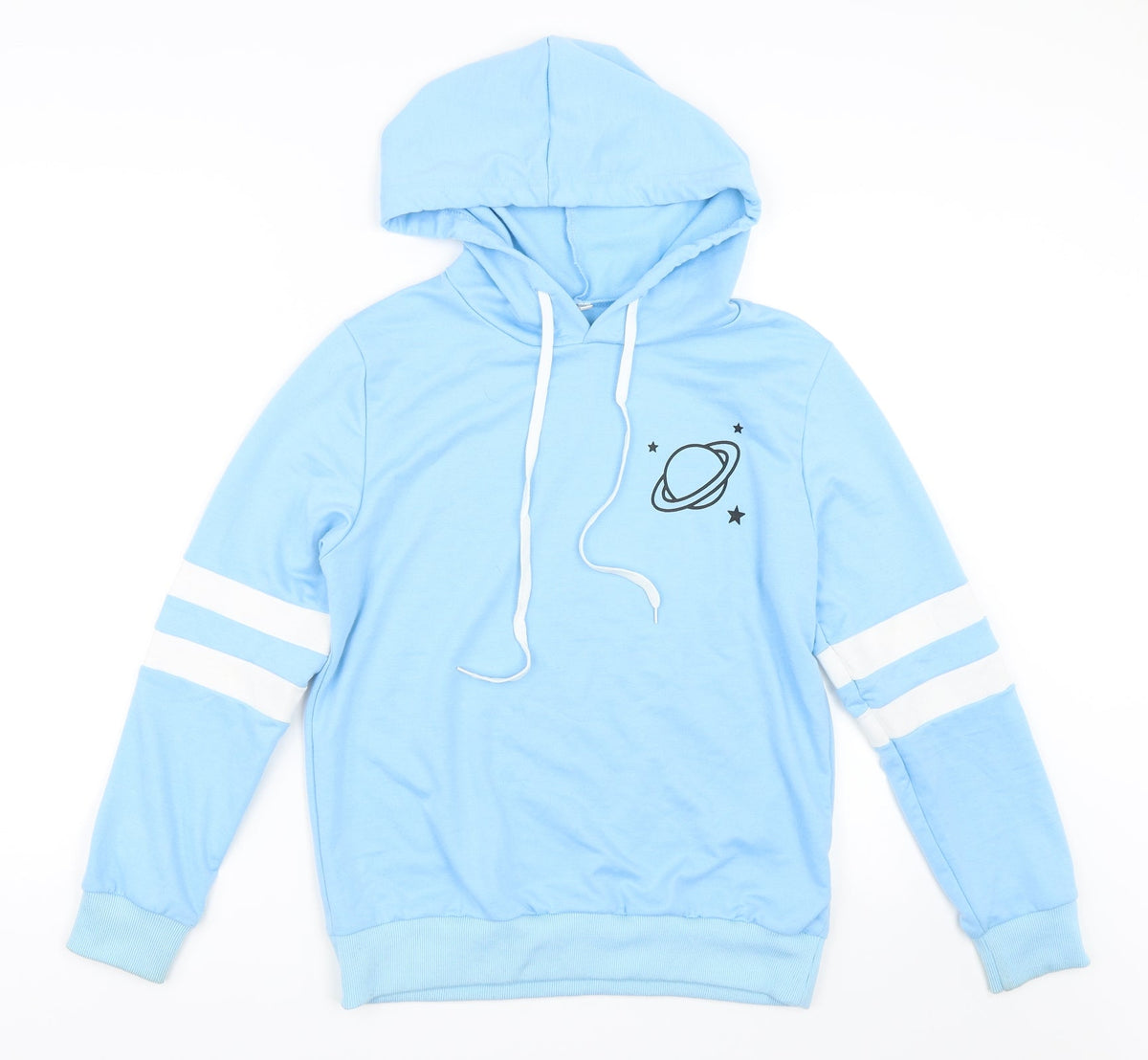 Womens Blue   Pullover Hoodie Size S