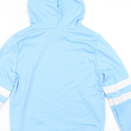 Womens Blue   Pullover Hoodie Size S