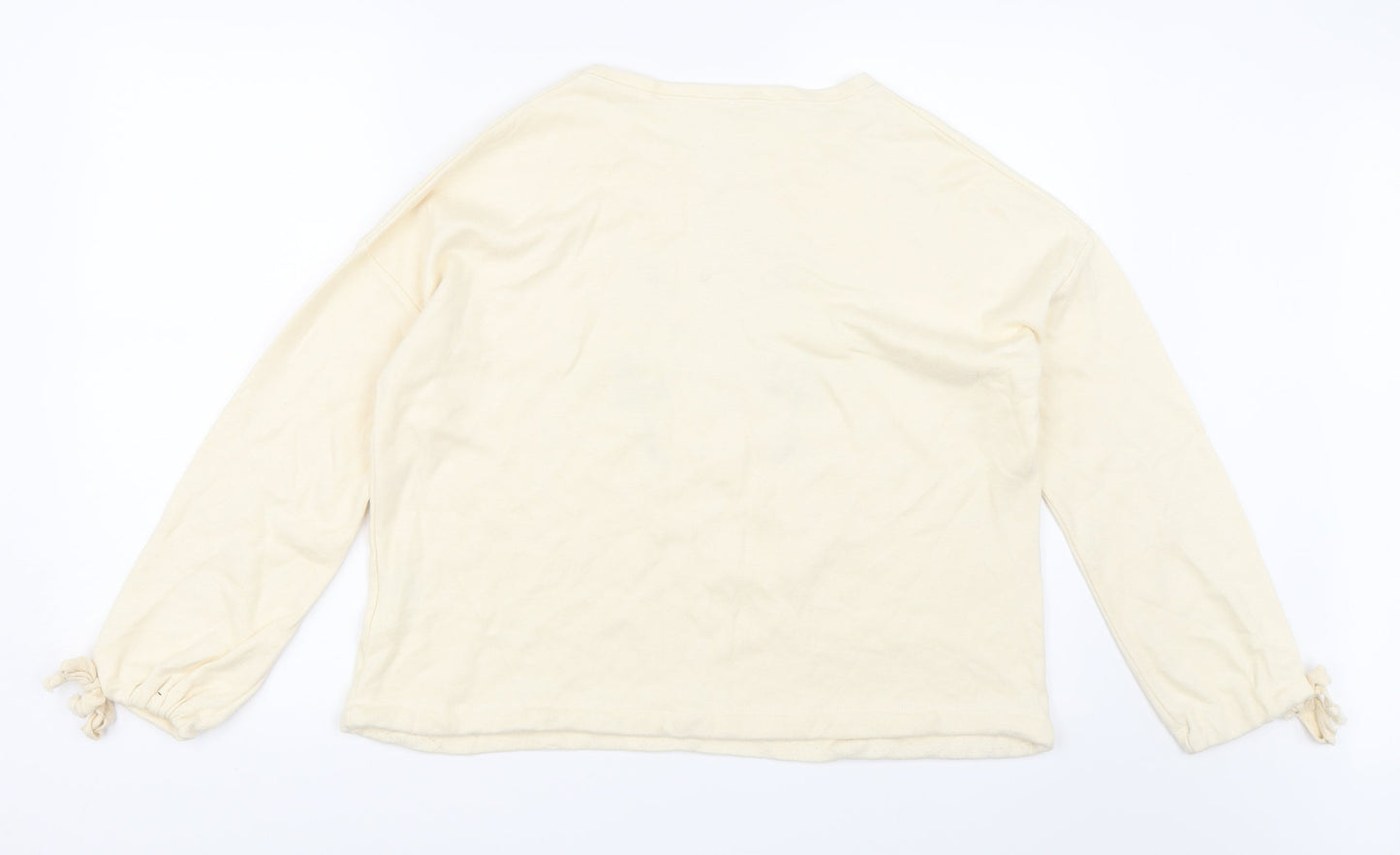 Pepper & Mint Womens Ivory   Pullover Sweatshirt Size M
