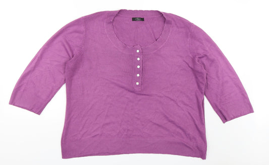 BM Womens Purple   Pullover Jumper Size L