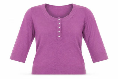 Bonmarché Womens Purple Pullover Jumper Size L