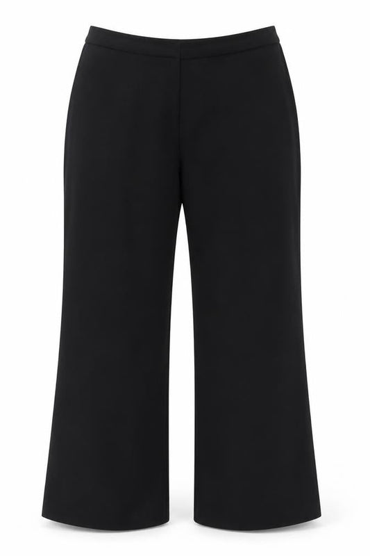 Womens UK Size 14 AMARANTO Regular Fit  Black Trousers