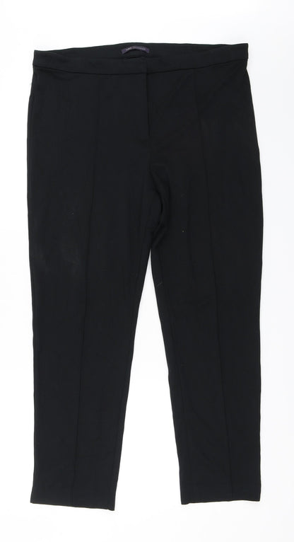 Womens UK Size 16 Marks and Spencer Regular Fit  Black Trousers