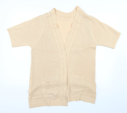 Preworn Womens Beige   Cardigan Jumper Size M