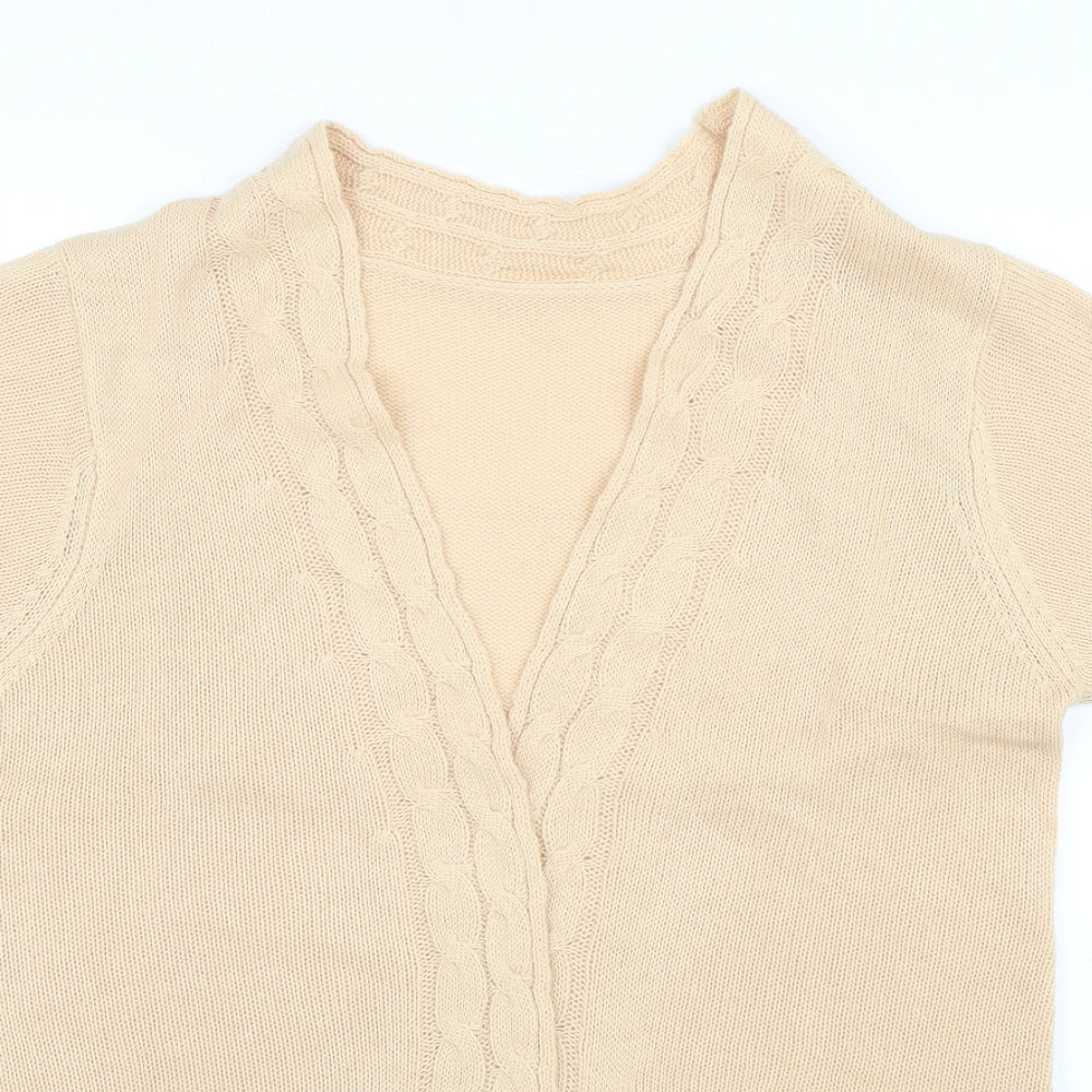 Preworn Womens Beige   Cardigan Jumper Size M