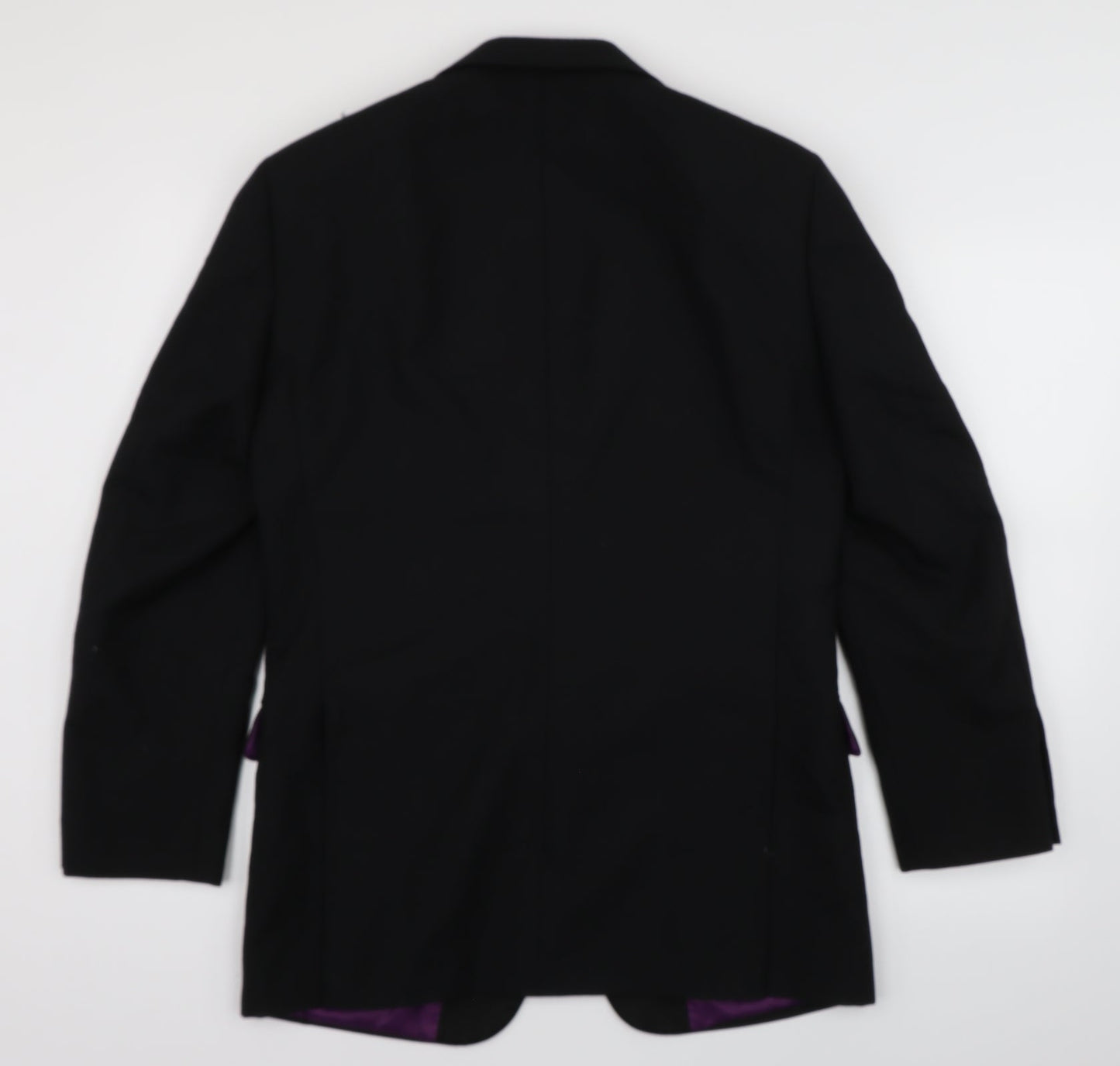 Mens UK Size 36 Charlton Gray Regular Black Suit
