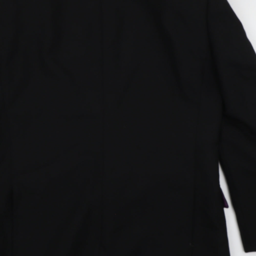 Mens UK Size 36 Charlton Gray Regular Black Suit
