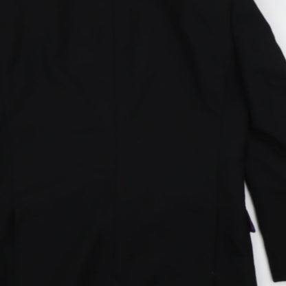 Mens UK Size 36 Charlton Gray Regular Black Suit