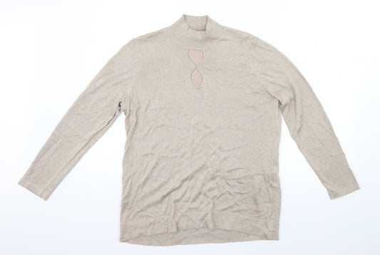 Womens UK Size M Punt Roma Gold Basic Blouse