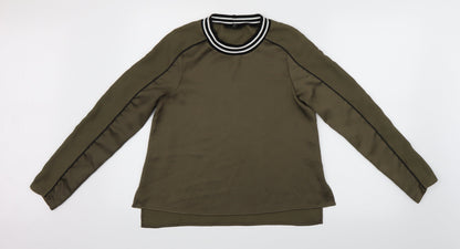 Womens UK Size 8 River Island Green Basic Blouse