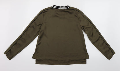 Womens UK Size 8 River Island Green Basic Blouse