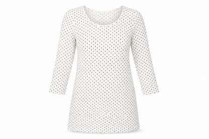 ESMARA Womens White Polka Dot  Mini  Size S