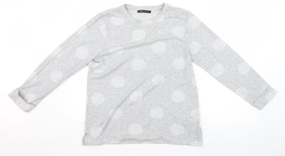 Marks and Spencer Womens Grey Polka Dot  Pullover Jumper Size 10