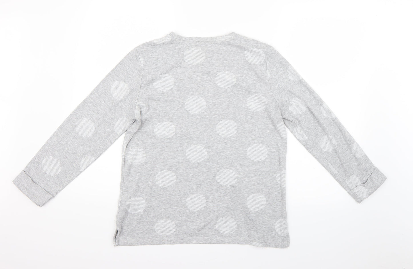 Marks and Spencer Womens Grey Polka Dot  Pullover Jumper Size 10
