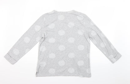 Marks and Spencer Womens Grey Polka Dot  Pullover Jumper Size 10