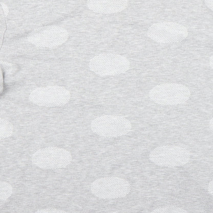 Marks and Spencer Womens Grey Polka Dot  Pullover Jumper Size 10