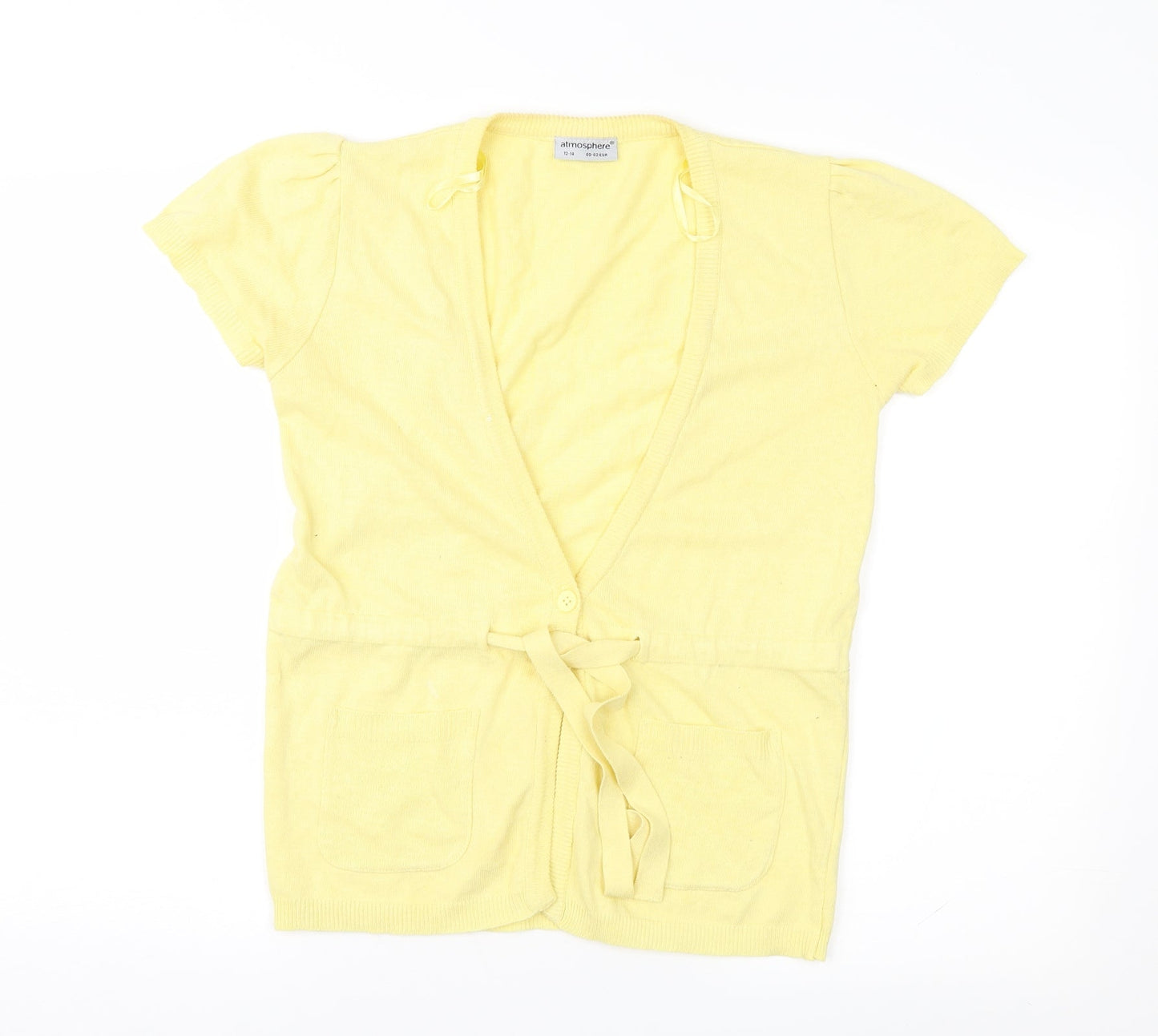Atmosphere Womens Yellow   Cardigan Jumper Size 12