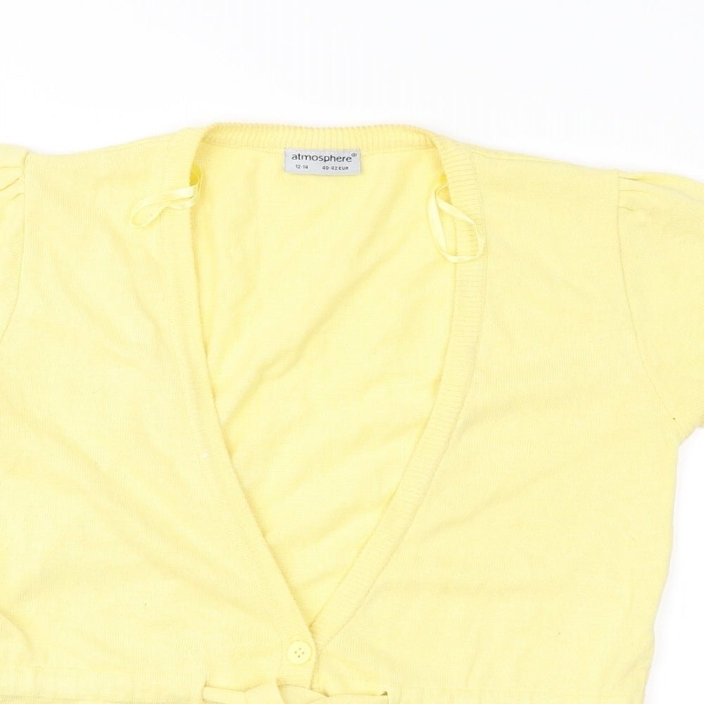 Atmosphere Womens Yellow   Cardigan Jumper Size 12