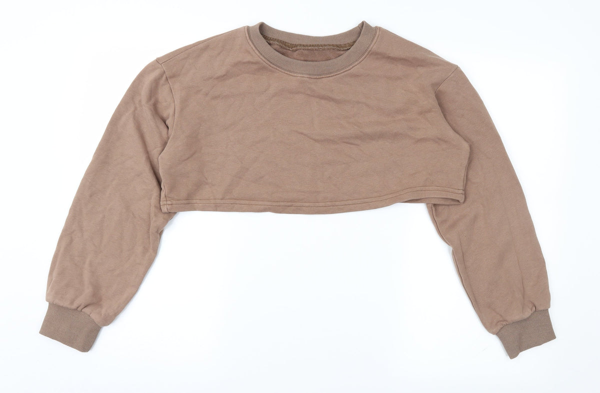SHEIN Womens Brown   Pullover Sweatshirt Size M