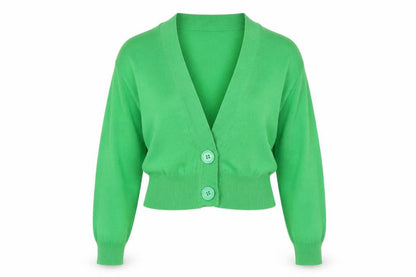 Urban Behavior Womens Green   Cardigan Jumper One Size