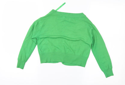 Urban Behavior Womens Green   Cardigan Jumper One Size
