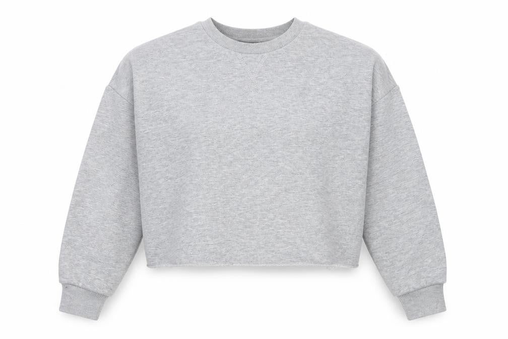 Front view of Atmosphere women’s grey pullover sweatshirt size 2xs