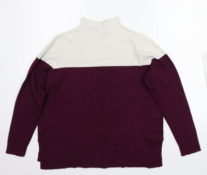 Marks and Spencer Womens White   Pullover Jumper Size 14