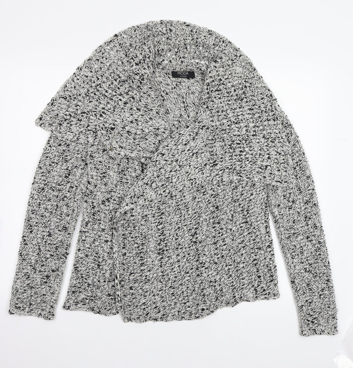 Moda Womens Grey   Cardigan Jumper Size 14