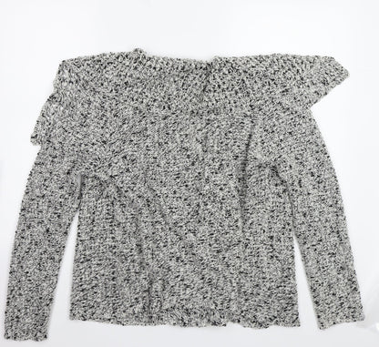 Moda Womens Grey   Cardigan Jumper Size 14