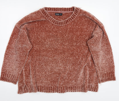 Stradivarius Womens Pink   Pullover Jumper Size L