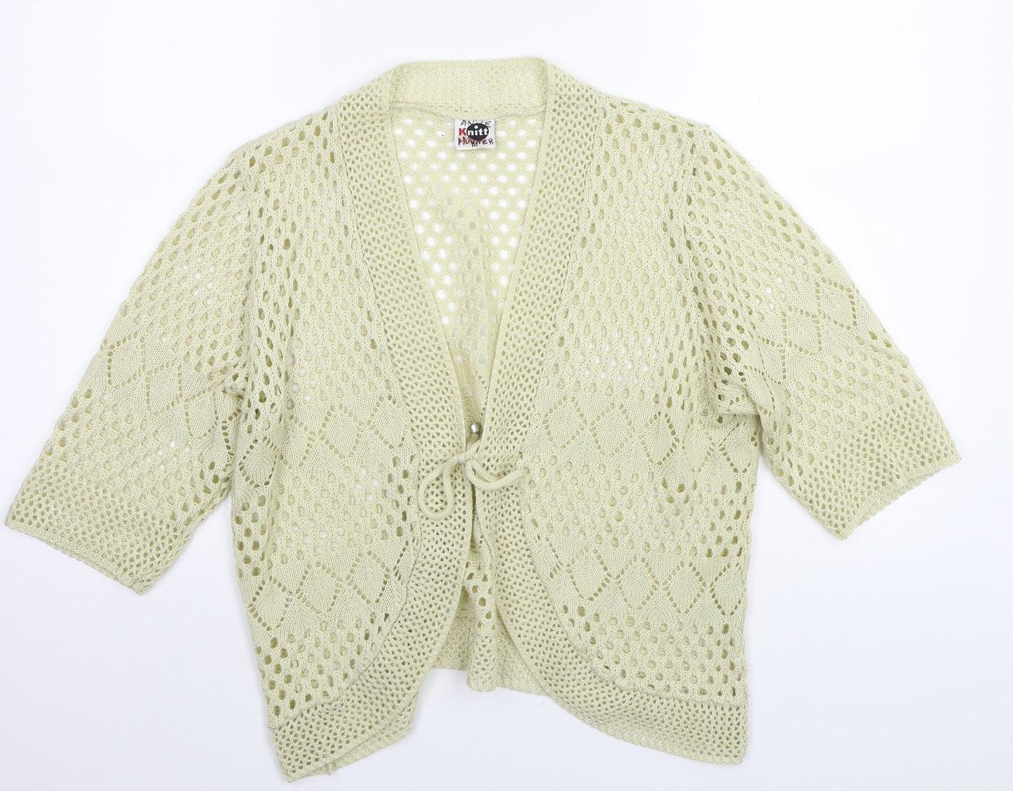 Knitt Womens Beige   Cardigan Jumper Size M