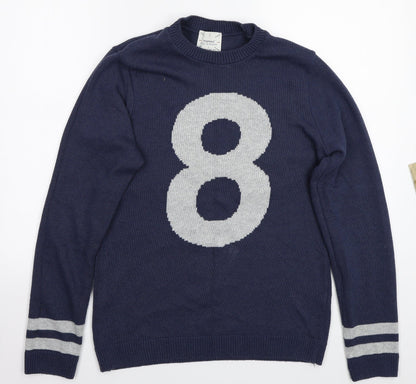 Topman Mens Grey   Pullover Jumper Size S