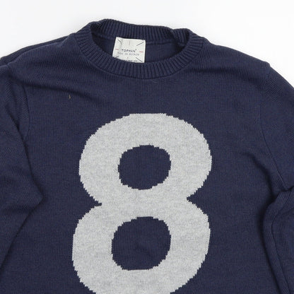 Topman Mens Grey   Pullover Jumper Size S