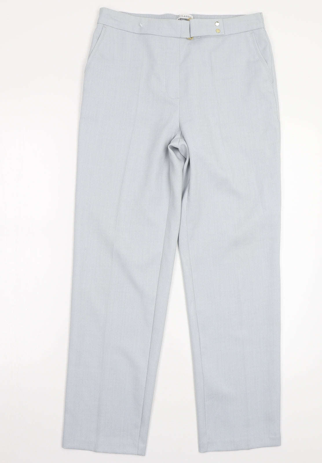 Womens UK Size 10 Marks and Spencer Regular Fit  Blue Trousers