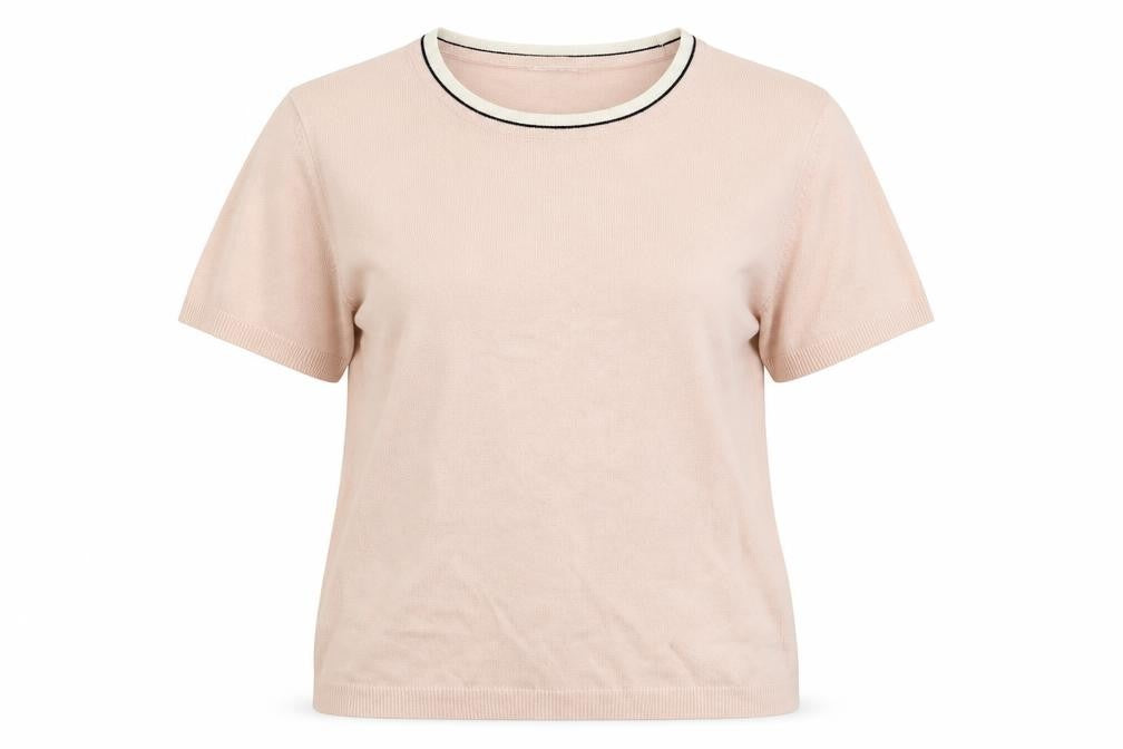 Womens UK Size 14 Marks and Spencer Pink Basic T-Shirt