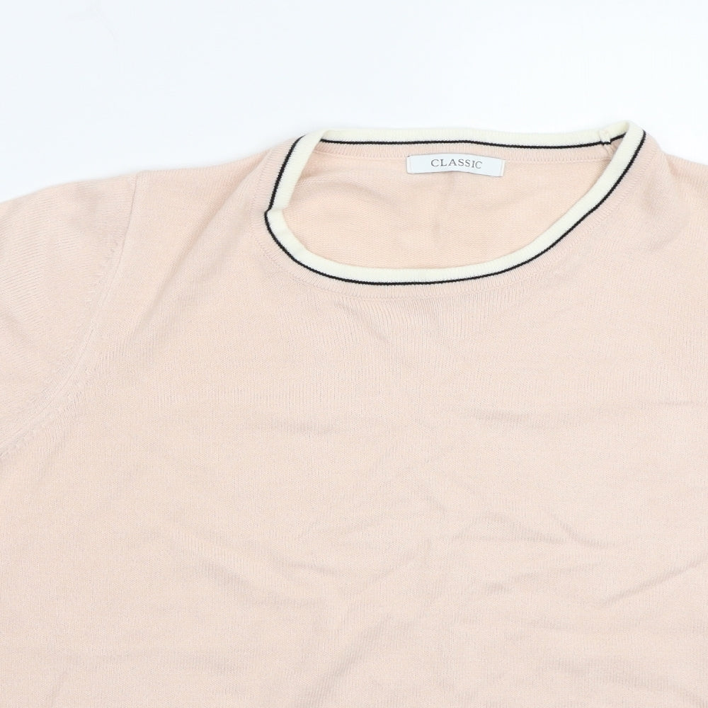 Womens UK Size 14 Marks and Spencer Pink Basic T-Shirt