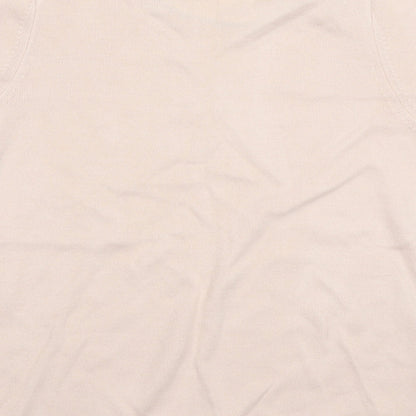 Womens UK Size 14 Marks and Spencer Pink Basic T-Shirt