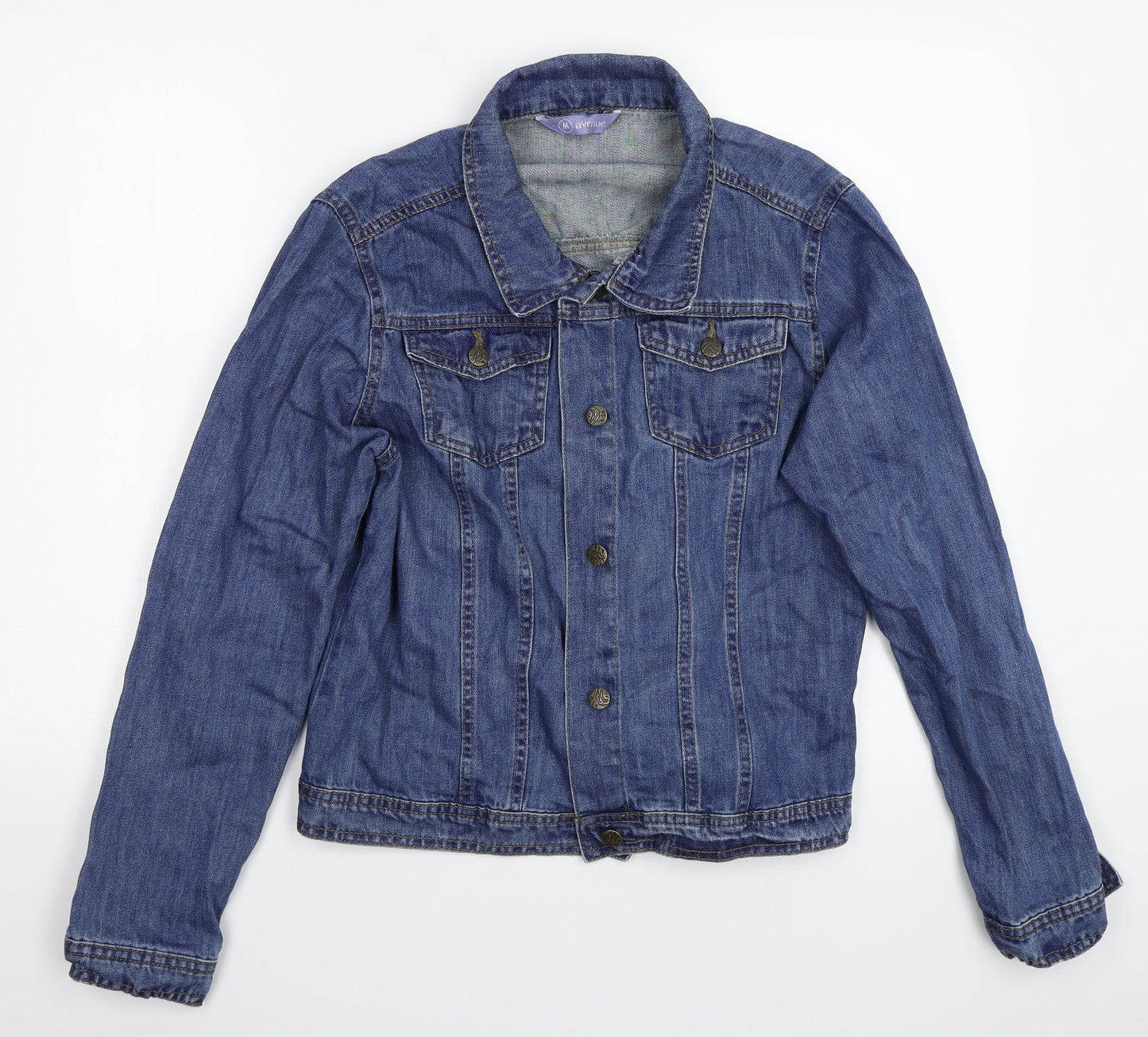 Avenue Womens Blue   Jacket Coat Size M