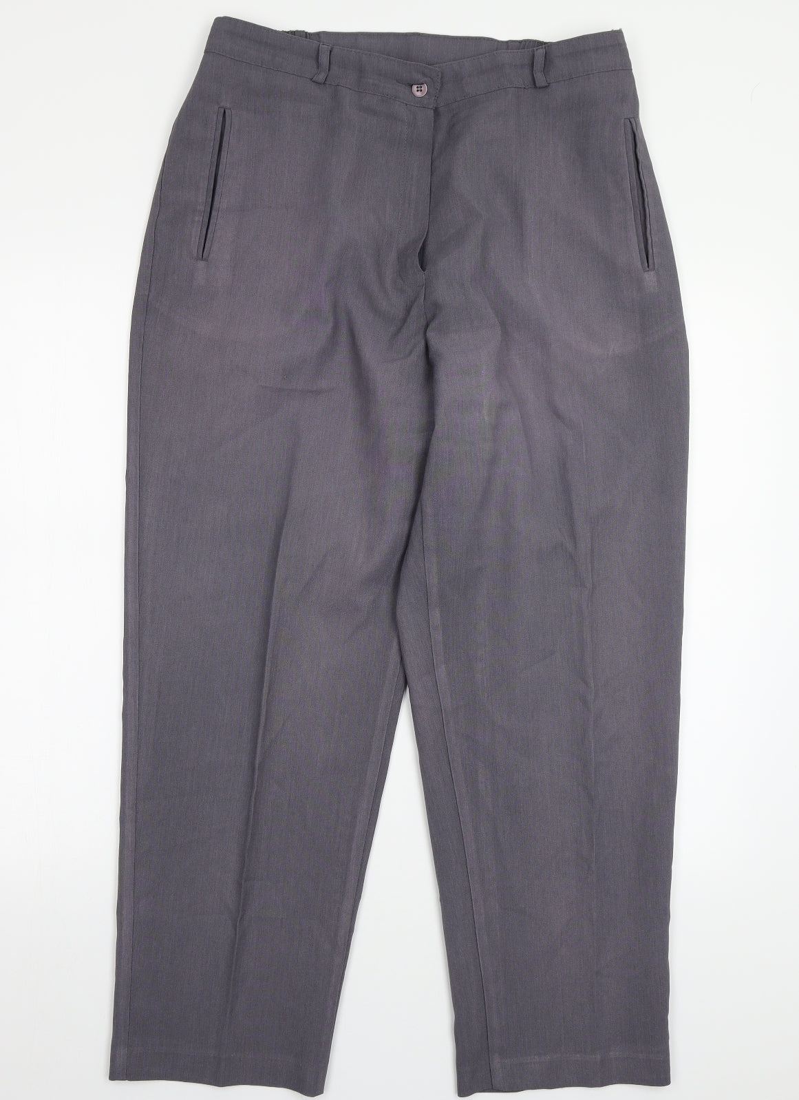 Alia Womens Grey   Trousers  Size 38 L26 in
