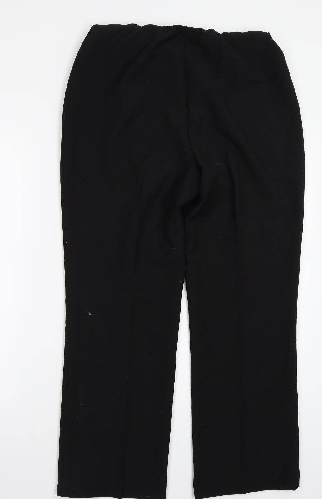 Womens UK Size 12 Preworn Regular Fit  Black Trousers