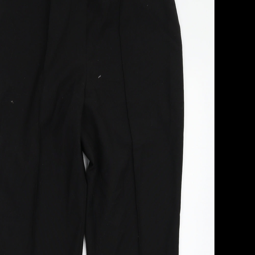 Womens UK Size 12 Preworn Regular Fit  Black Trousers