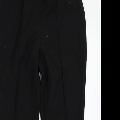 Womens UK Size 12 Preworn Regular Fit  Black Trousers