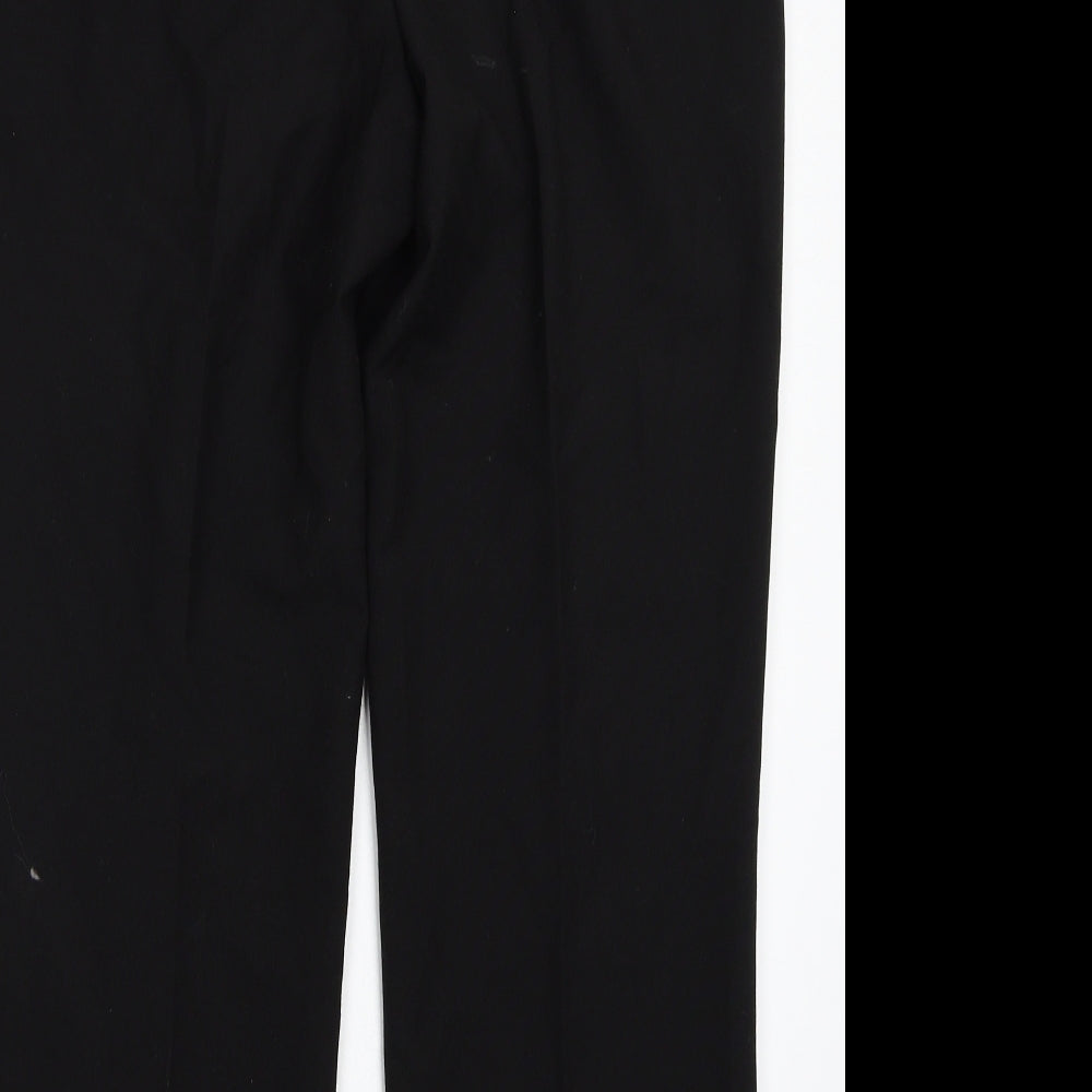 Womens UK Size 12 Preworn Regular Fit  Black Trousers