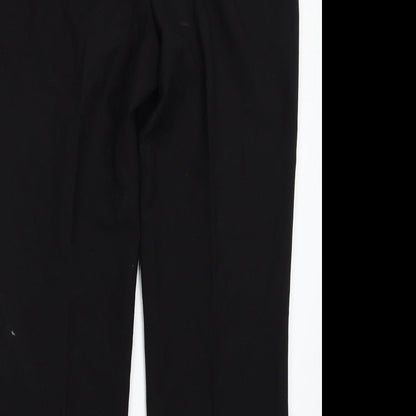 Womens UK Size 12 Preworn Regular Fit  Black Trousers