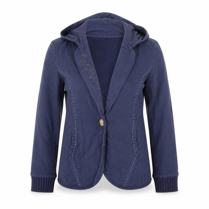 Due Womens Blue   Jacket Coat Size 10