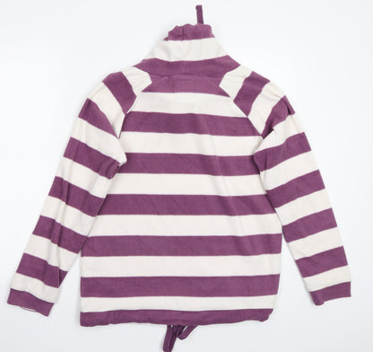 Store Twenty One Womens White Striped Pullover Jumper Size 10